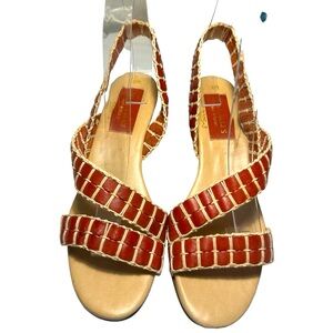 Naturales Made in Brazil Leather Wedge Sandals Sz 8M